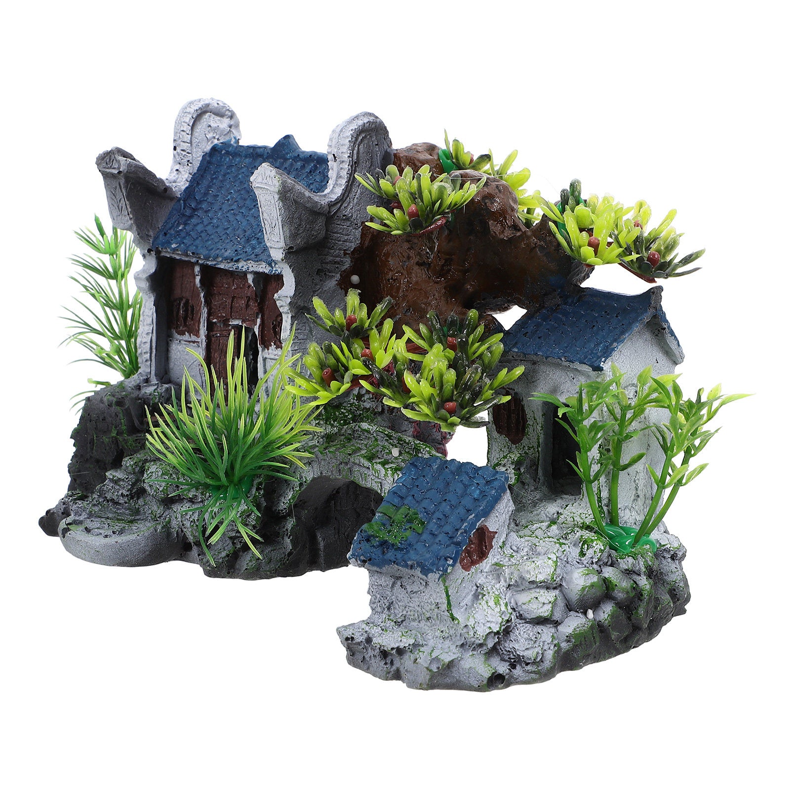 Mini Village Bridge Aquarium Ornament
