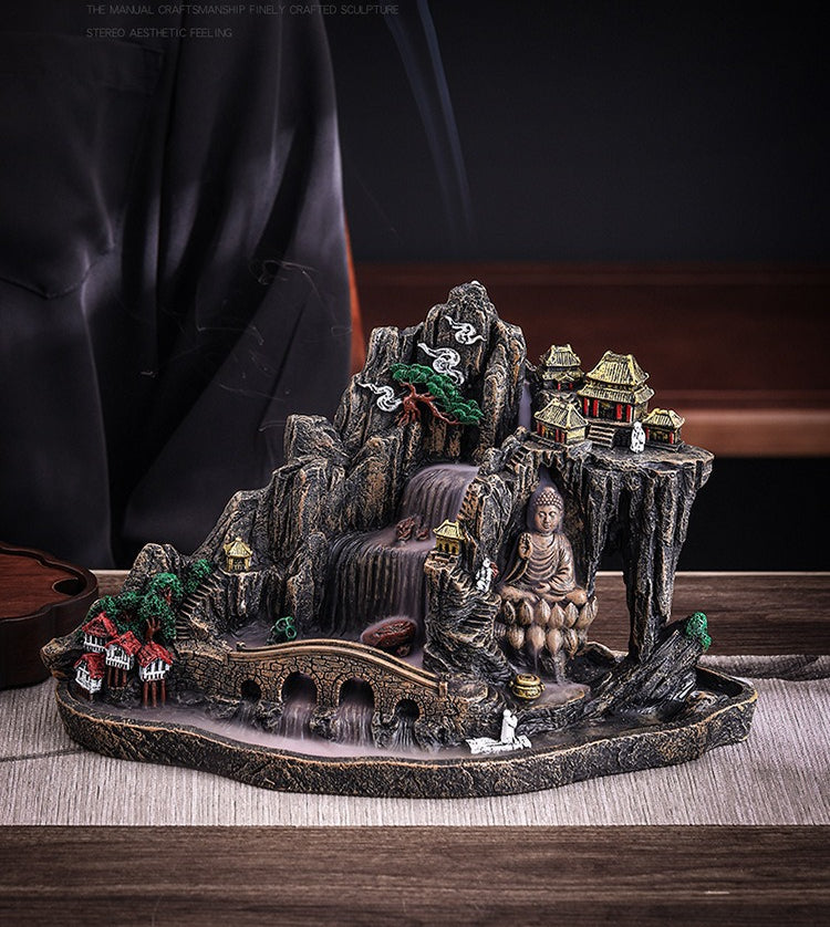 Mountain Temple Incense Burner