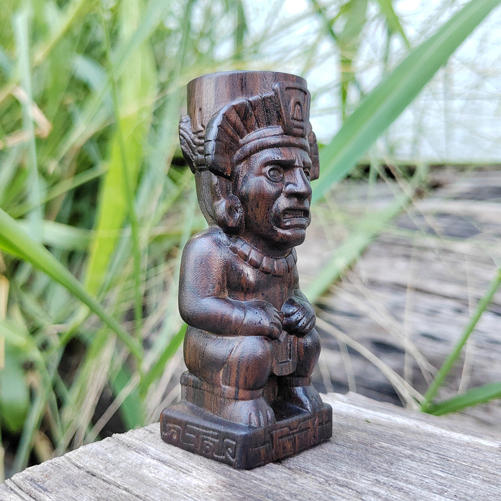 Maori Tribal Guardian Wooden Statue