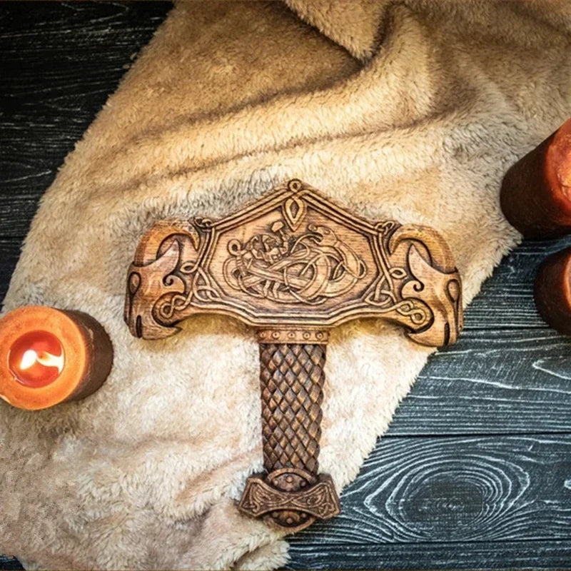 Mjölnir Thor's Hammer Sculpture