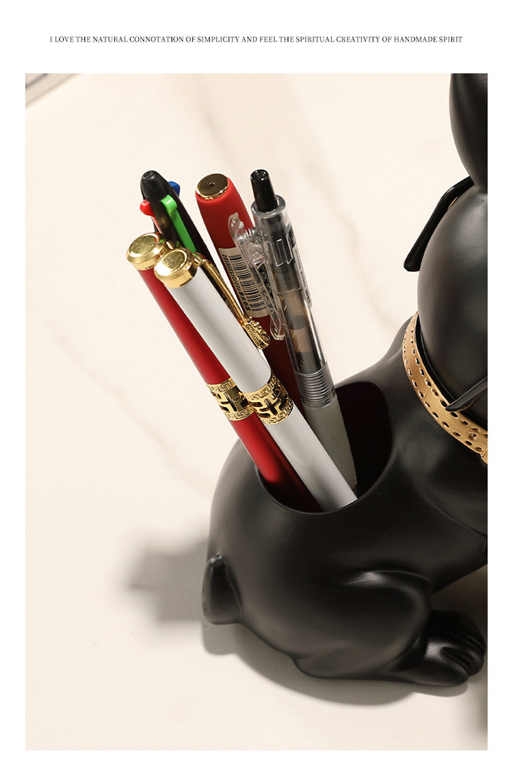 Cute Dog Tray & Pen Holder