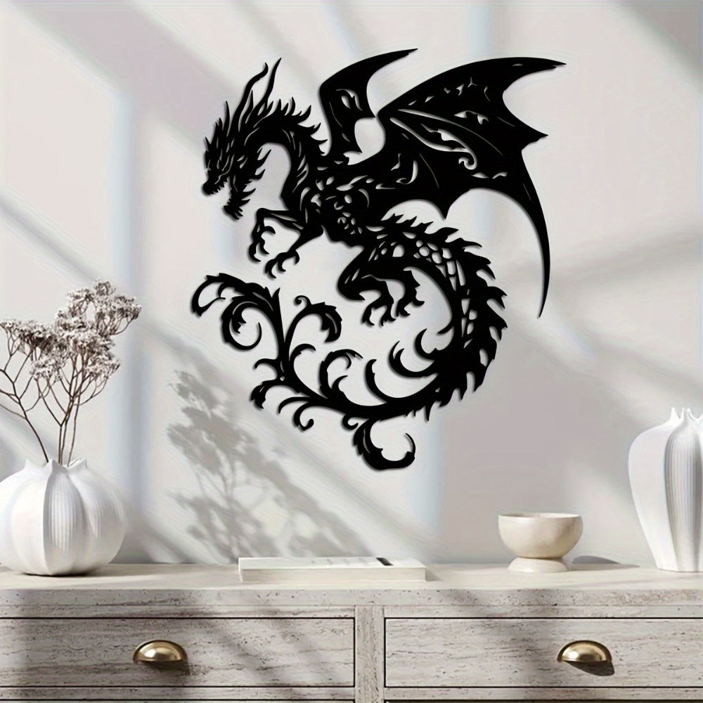 Ornamental Dragon Metal Wall Art