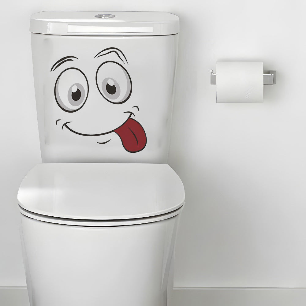 Cheeky Face Toilet Lid Decal