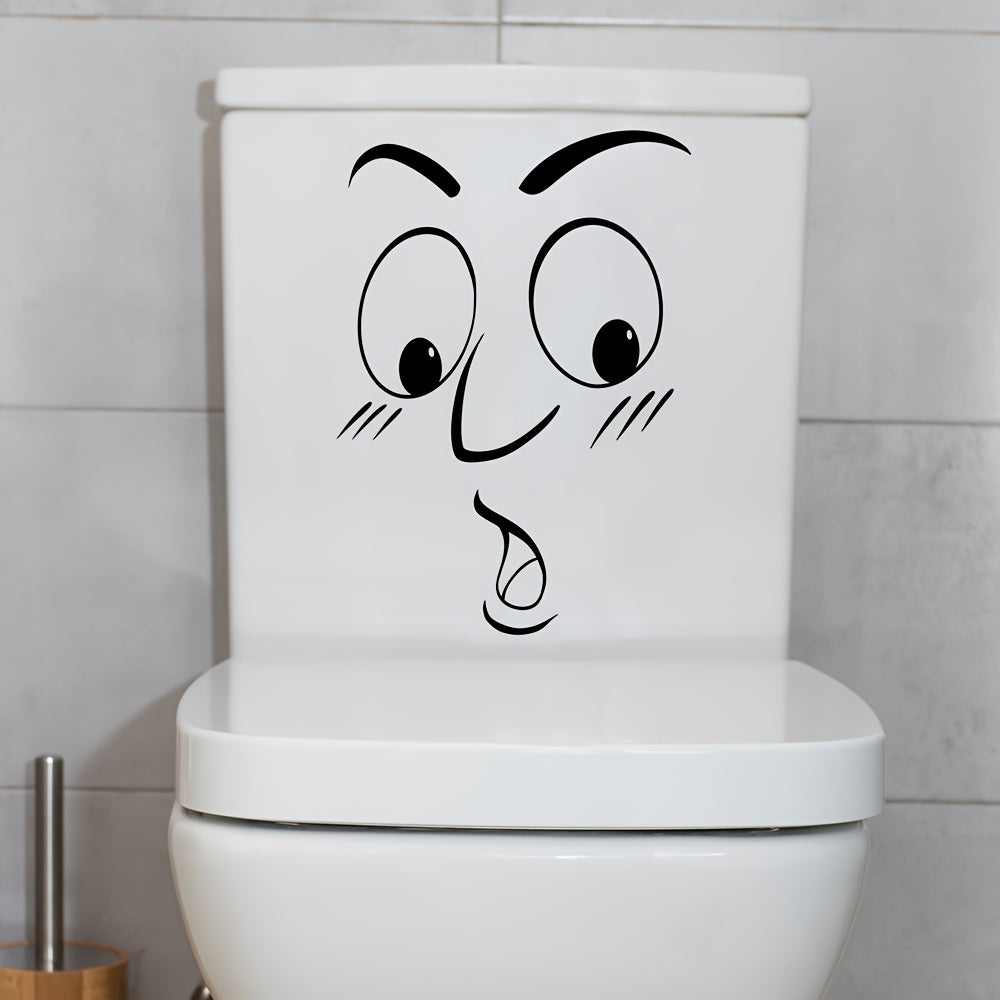 Astonished Face Toilet Lid Sticker