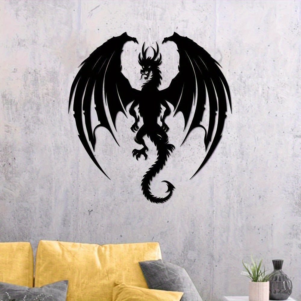 Nordic Dragon Metal Wall Art