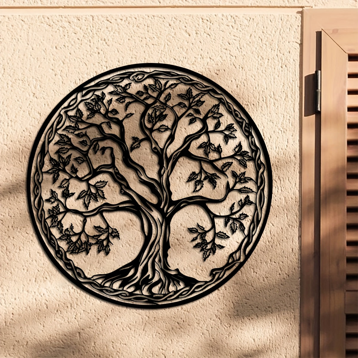 Ornate Tree of Life Metal Wall Art