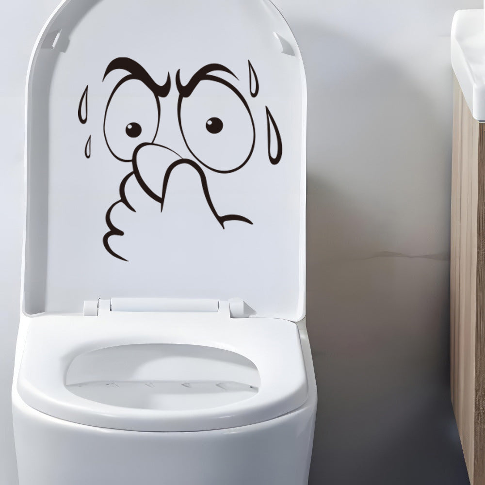 Expressive Funny Toilet Lid Sticker
