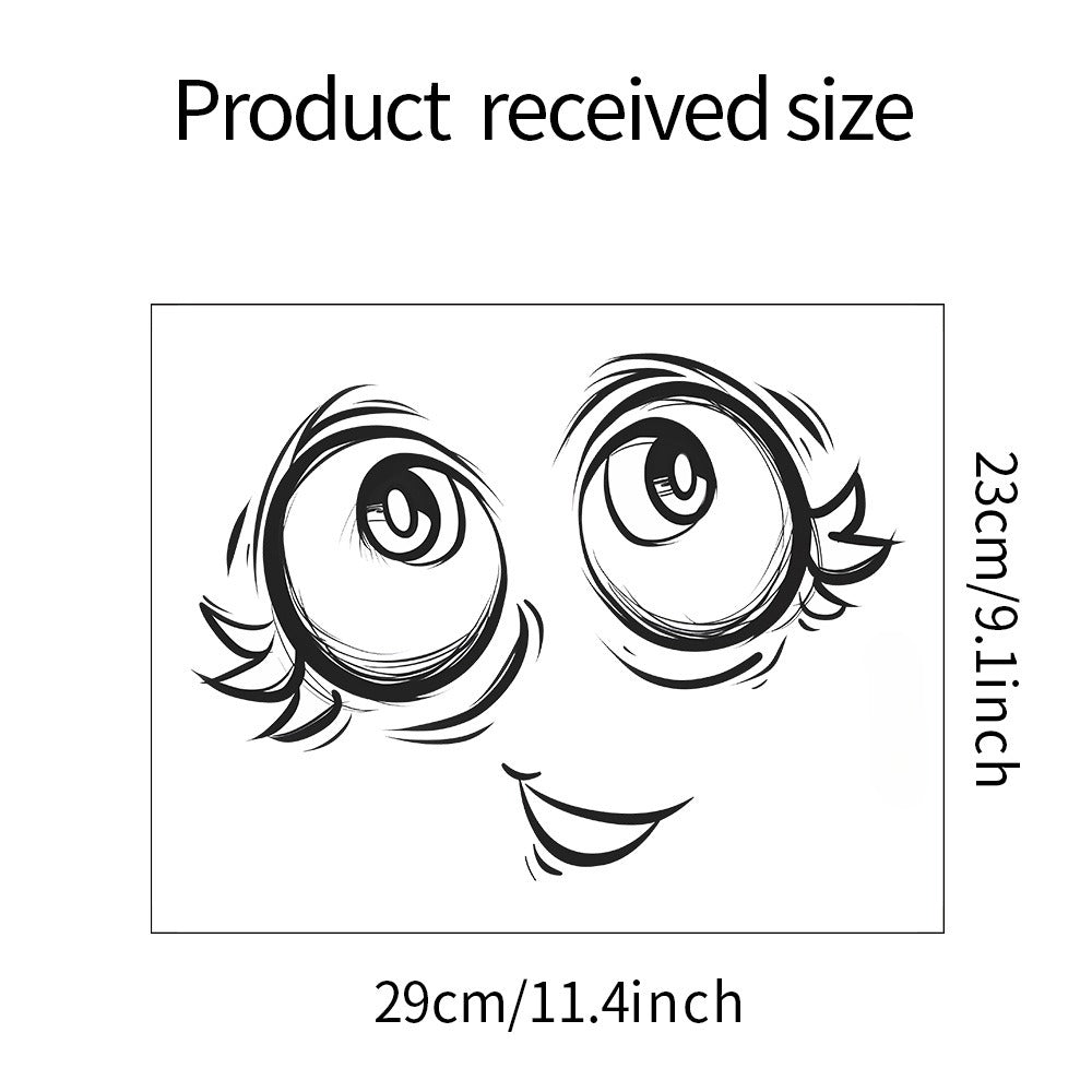 Flirty Eyes Toilet Lid Sticker