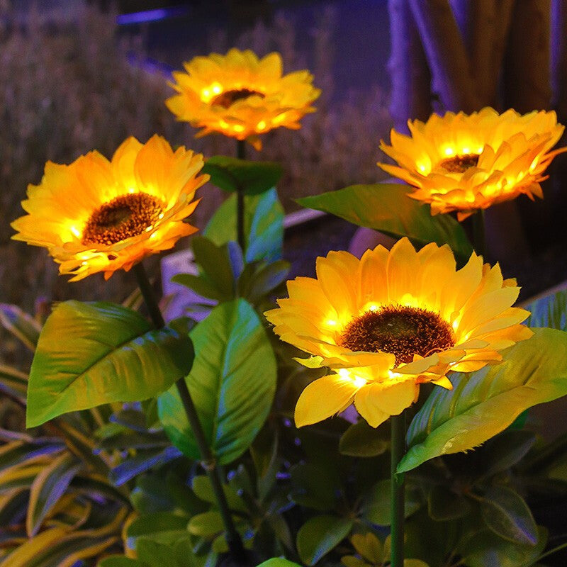 Solar Sunflower Garden Light Decoration