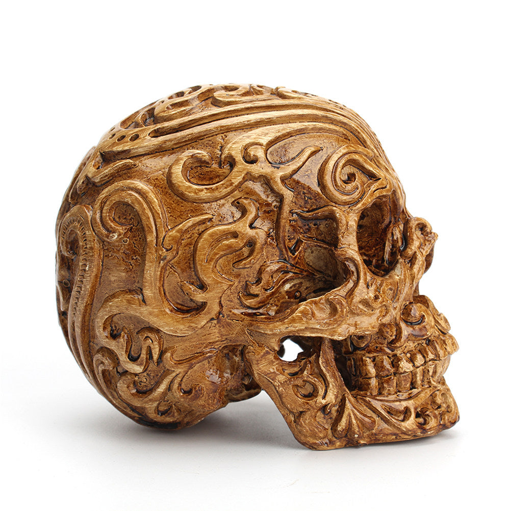 Ornamental Viking Skull Sculpture