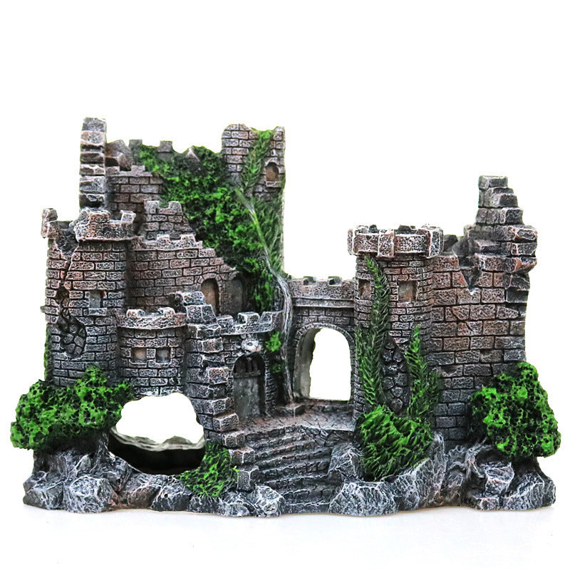 Ancient Ruins Castle Aquarium Ornament