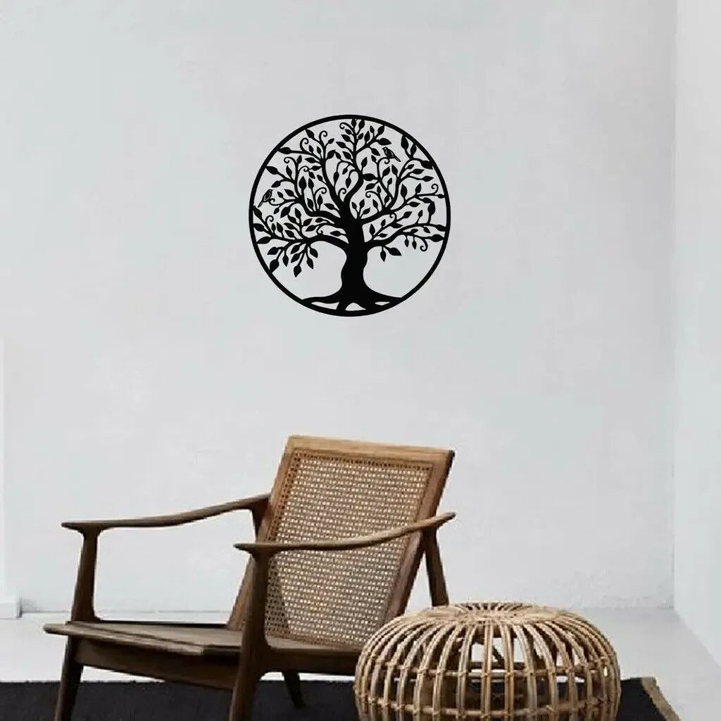 Circular Tree of Life Metal Wall Art