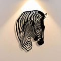 Zebra Family Metal Wall Art