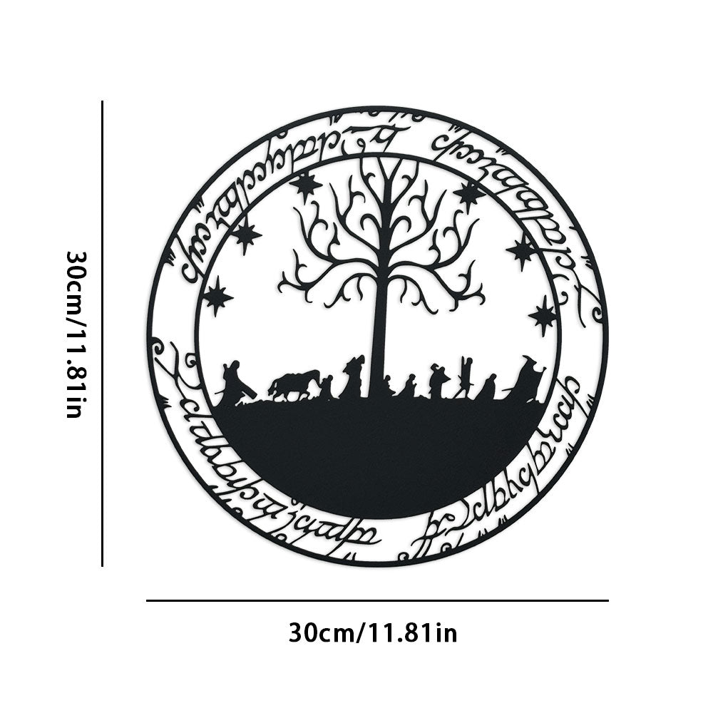 Fellowship Elven Runes Metal Wall Art