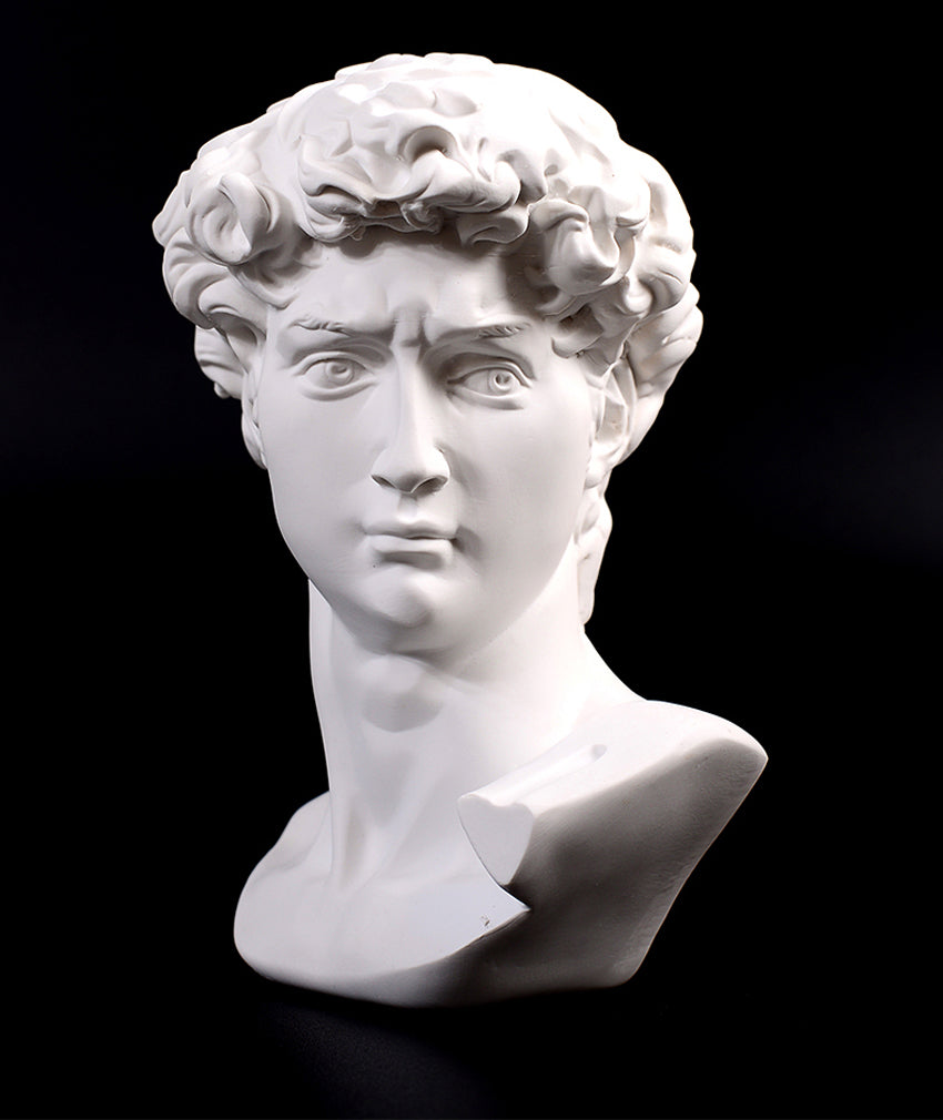 Greek Style David Bust Sculpture