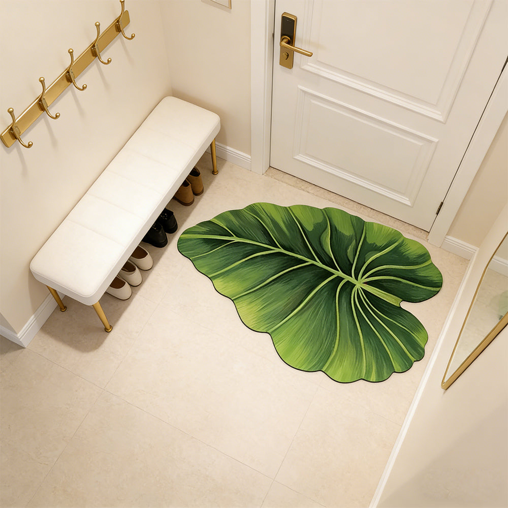 Leaf Shape Diatomite Absorbent Bath Mat