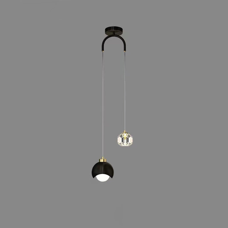 Nordic Crystal Cap LED Pendant Light