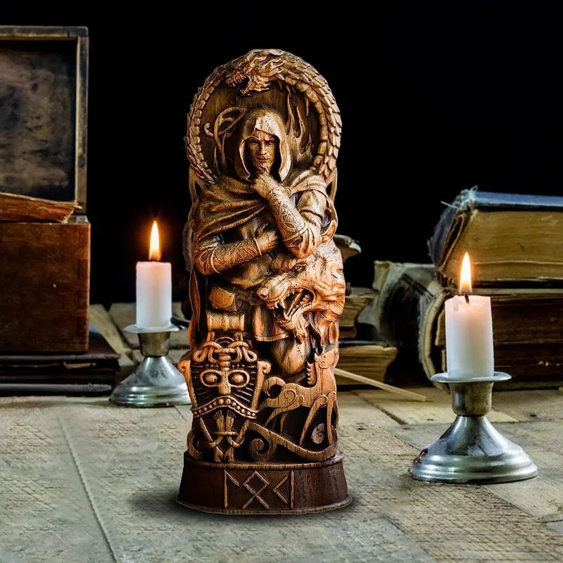 Ancient Nordic Loki Sculpture