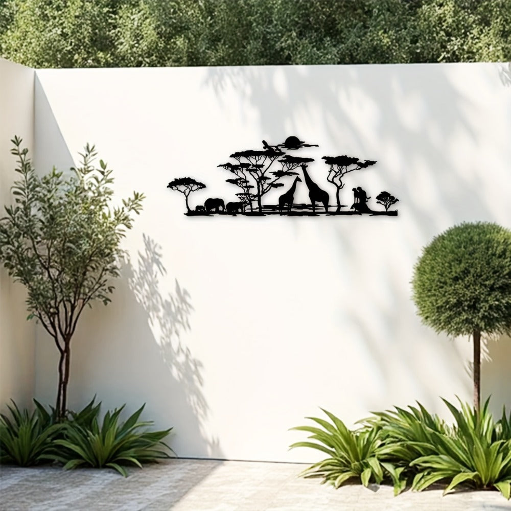 Savanna Sunset Metal Wall Art