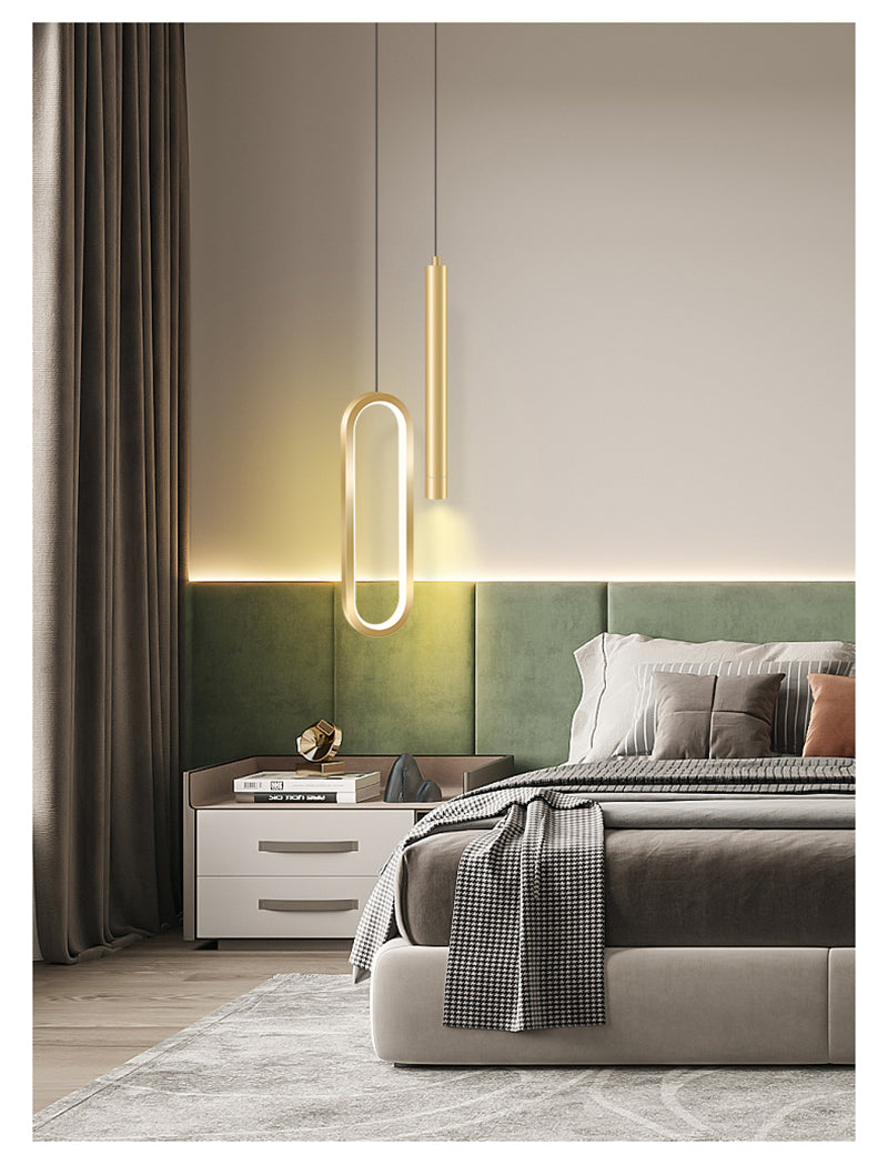 Nordic Oval Loop LED Pendant Light