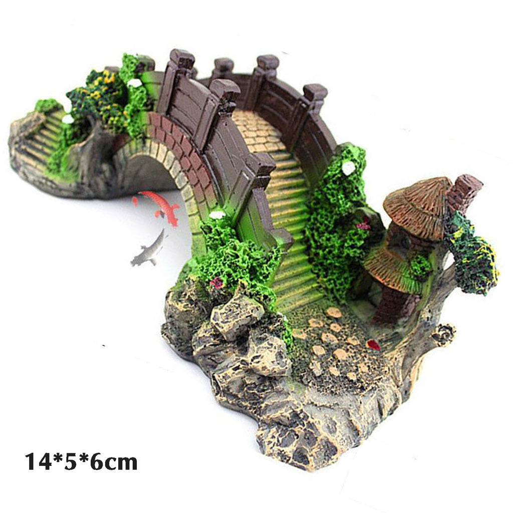 Japanese Garden Bridge Aquarium Ornament