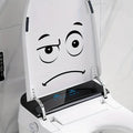 Unimpressed Face Toilet Lid Sticker