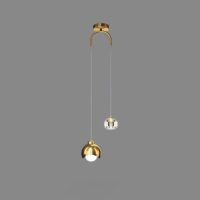 Nordic Crystal Cap LED Pendant Light