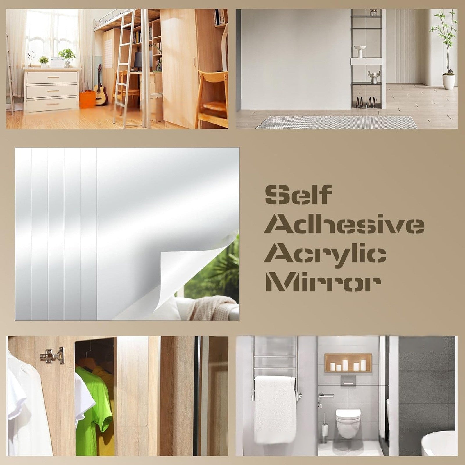 Self-Adhesive Mirror Wall Sticker