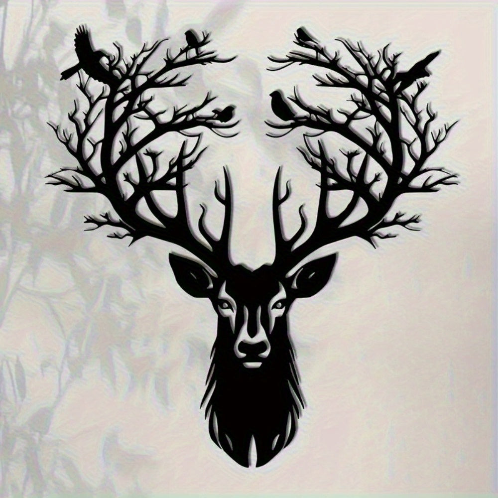 Forest Stag Silhouette Wall Art