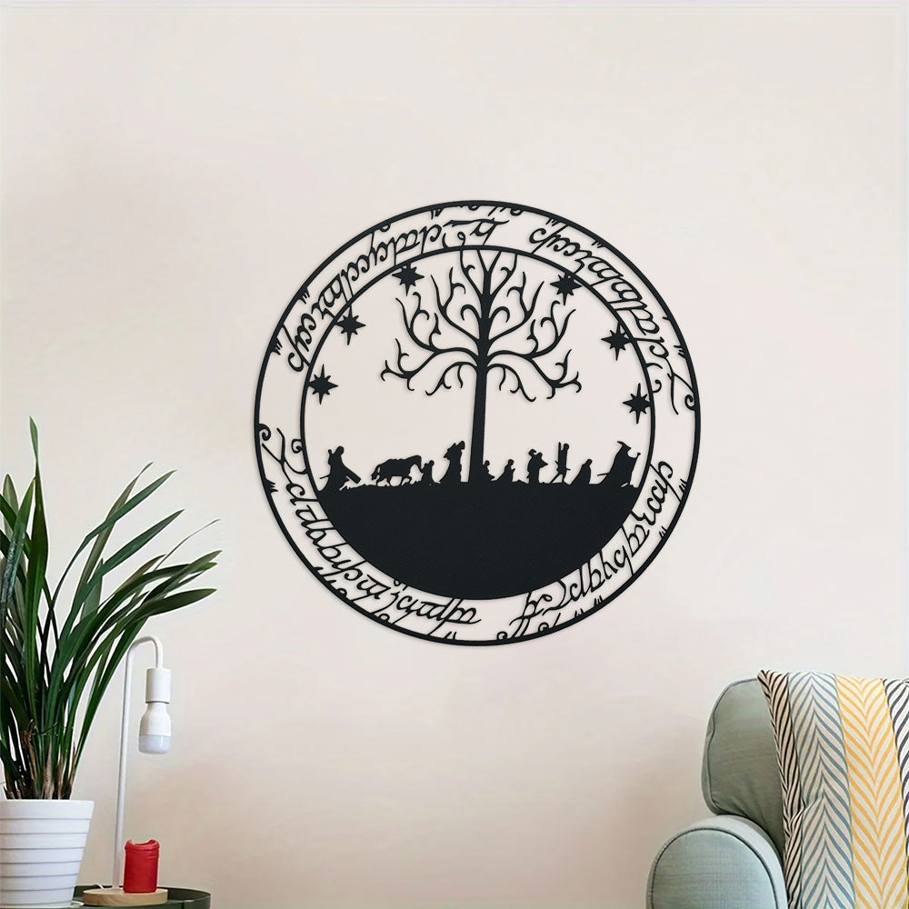 Fellowship Elven Runes Metal Wall Art