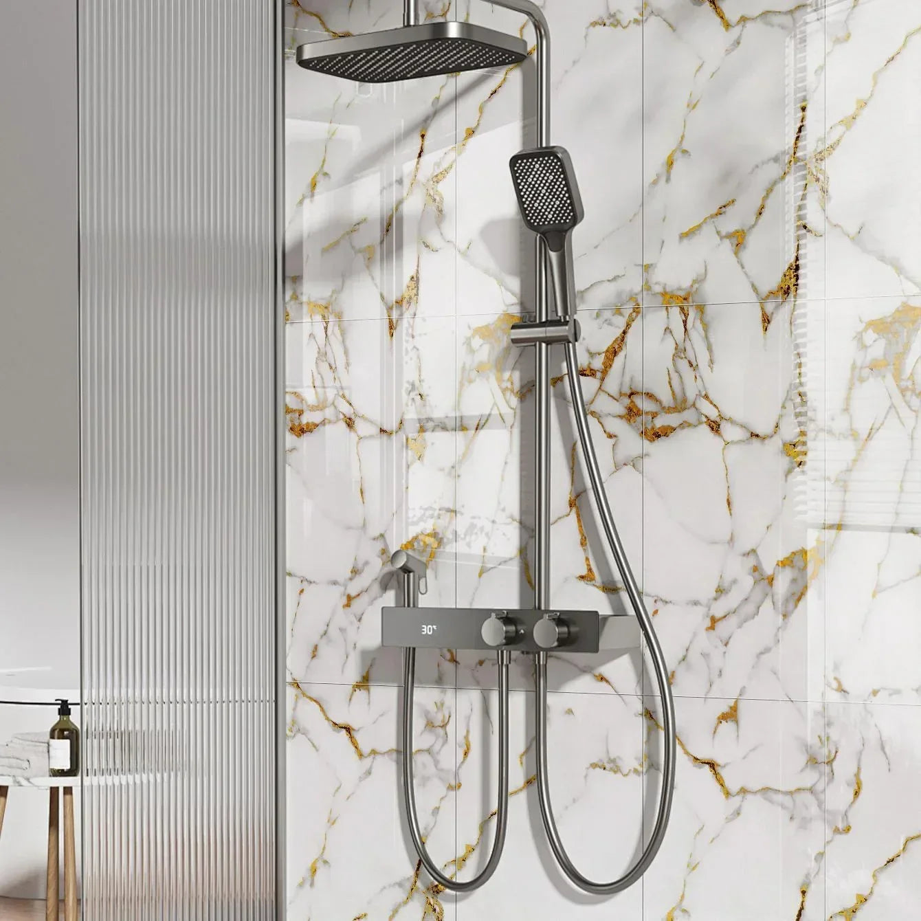 Marble Tile Self-Adhesive Wall Sticker