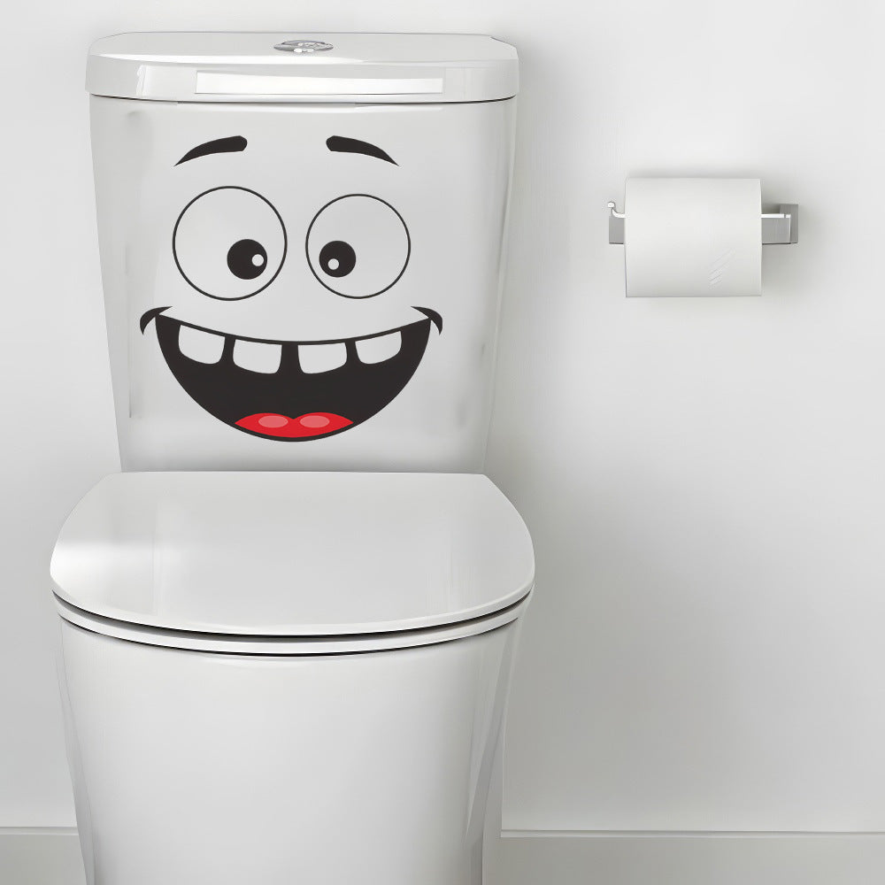 Bold Smiley Face Toilet Sticker