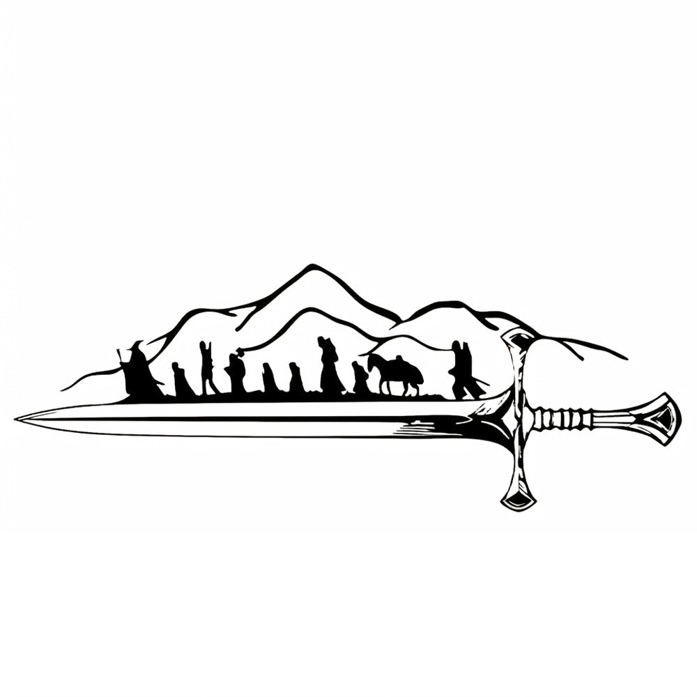 The Fellowship Sword Metal Wall Art