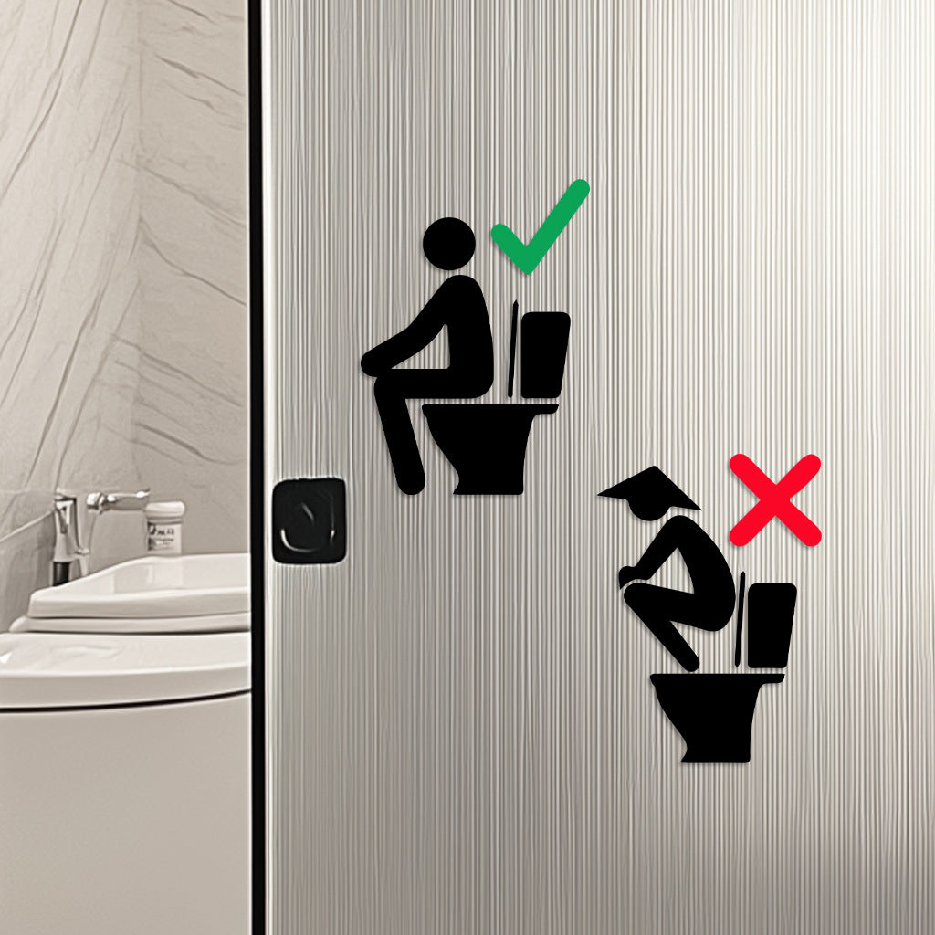 Proper Seating Position Instruction Sticker