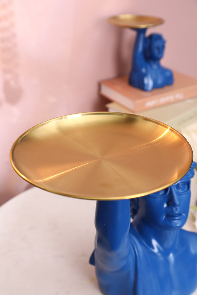 Modern David Butler Tray Statue