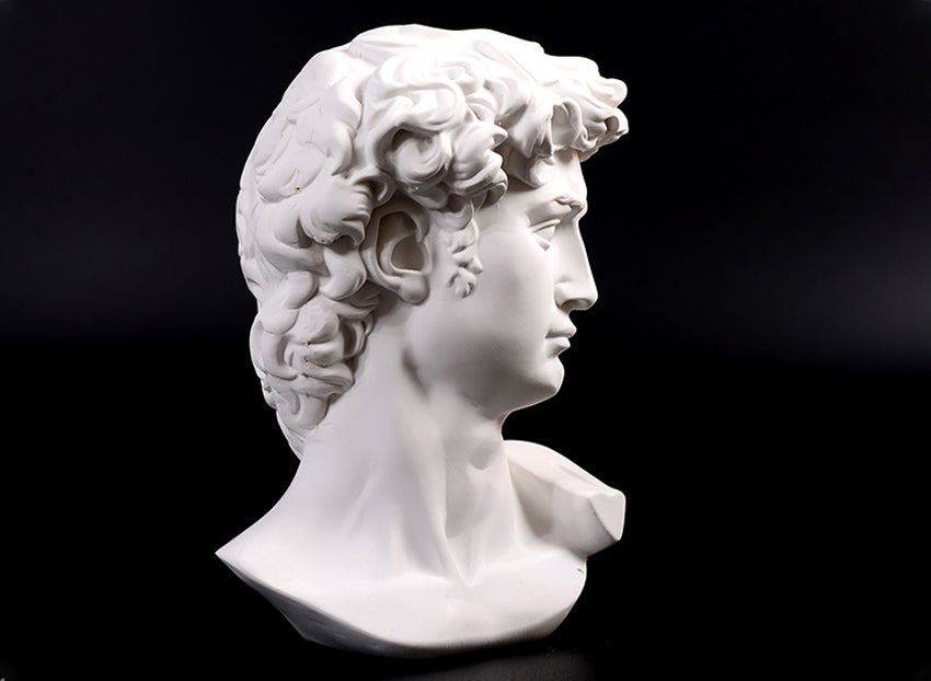Greek Style David Bust Sculpture