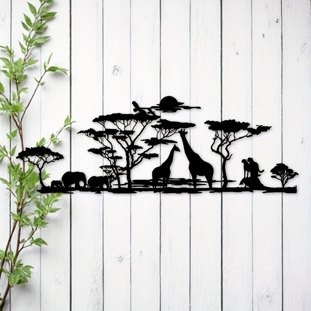 Savanna Sunset Metal Wall Art