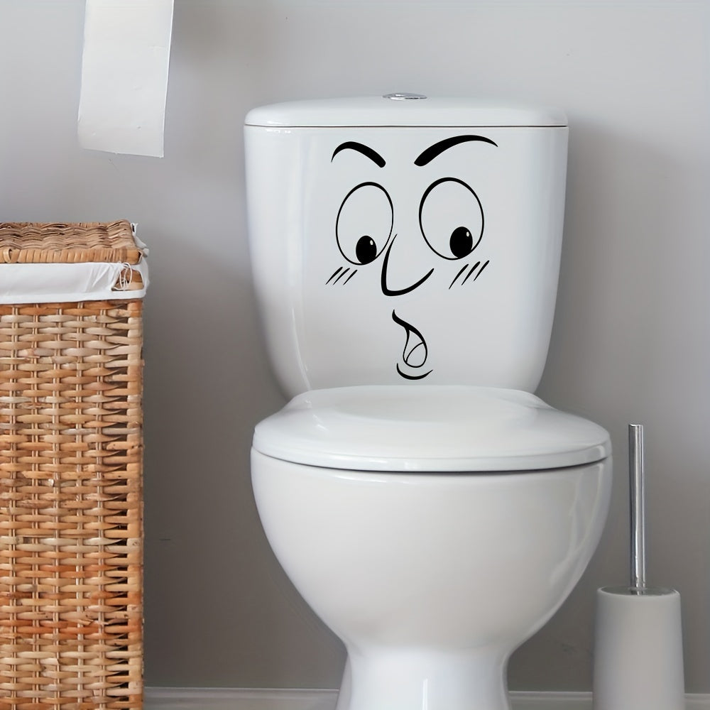 Astonished Face Toilet Lid Sticker