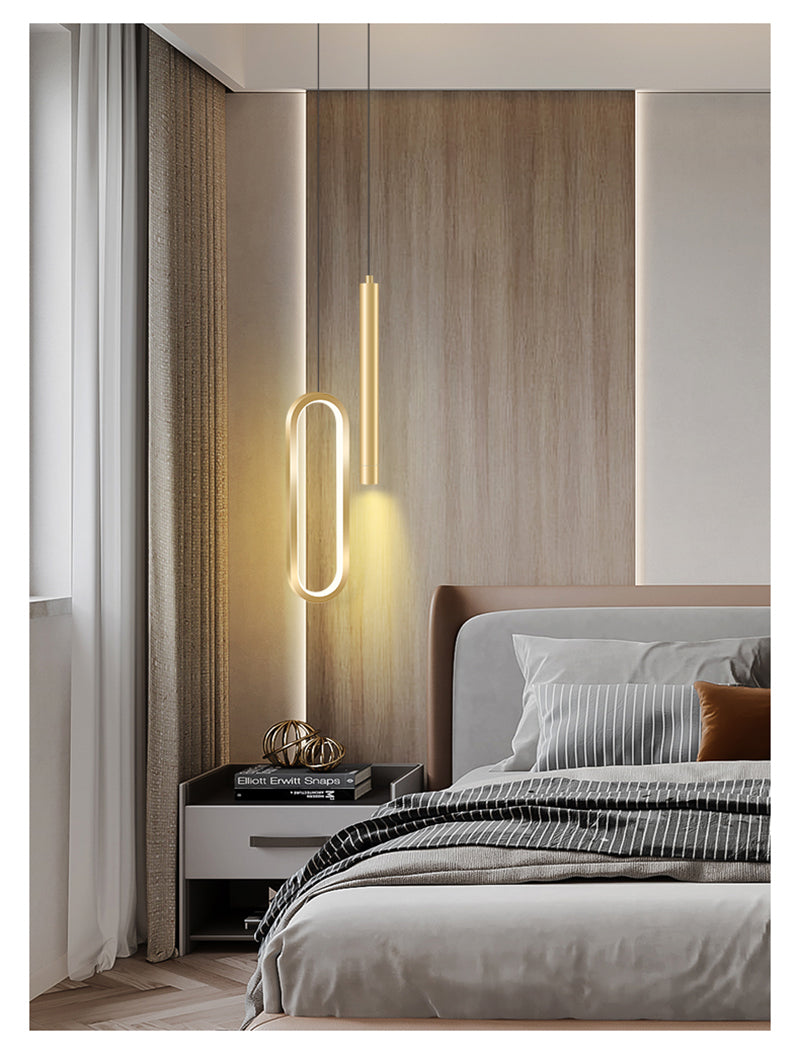 Nordic Oval Loop LED Pendant Light