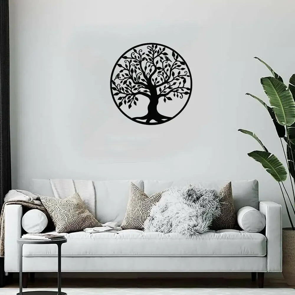 Circular Tree of Life Metal Wall Art