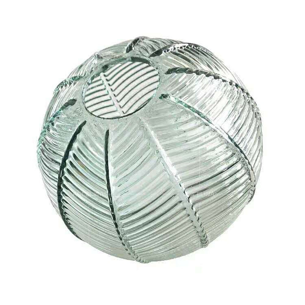 Nordic Ribbed Glass Globe LED Pendant Light