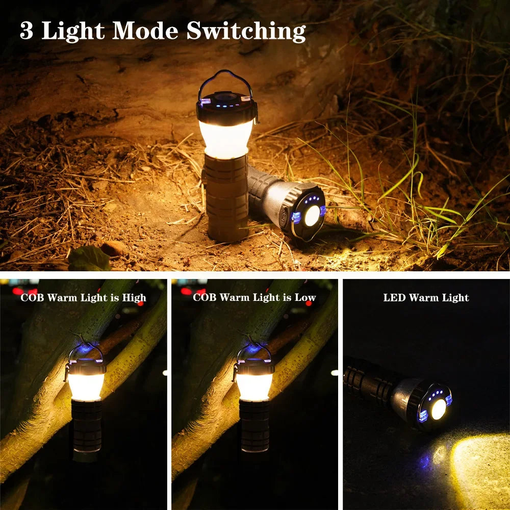 Aesthetic Multifonction Rechargeable Camping Lantern
