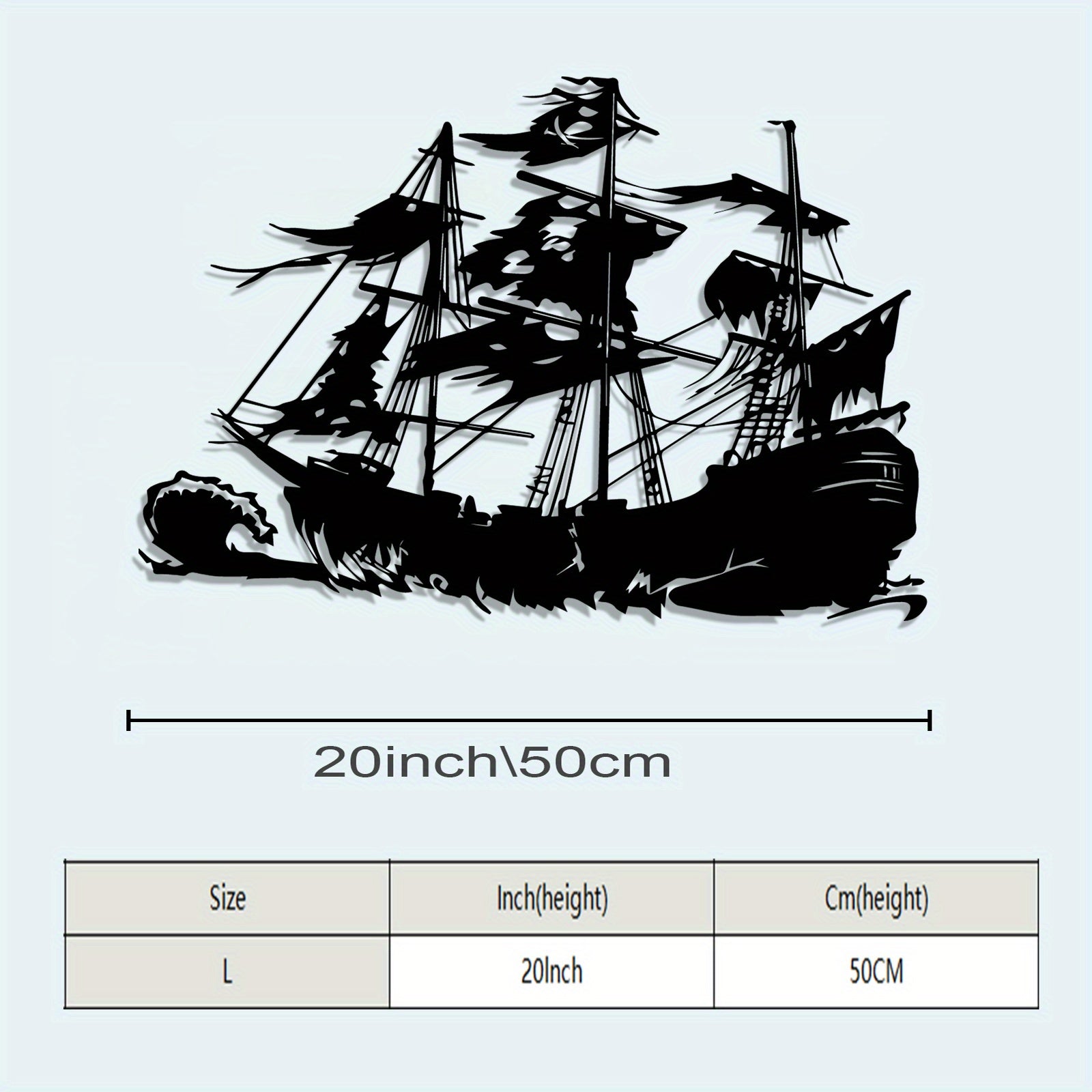 Pirate Ship Metal Wall Art