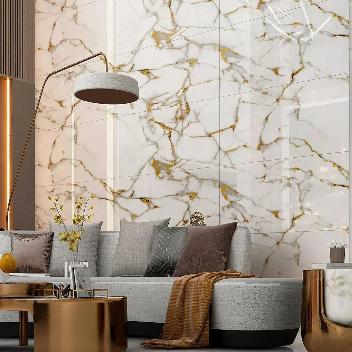 Marble Tile Self-Adhesive Wall Sticker