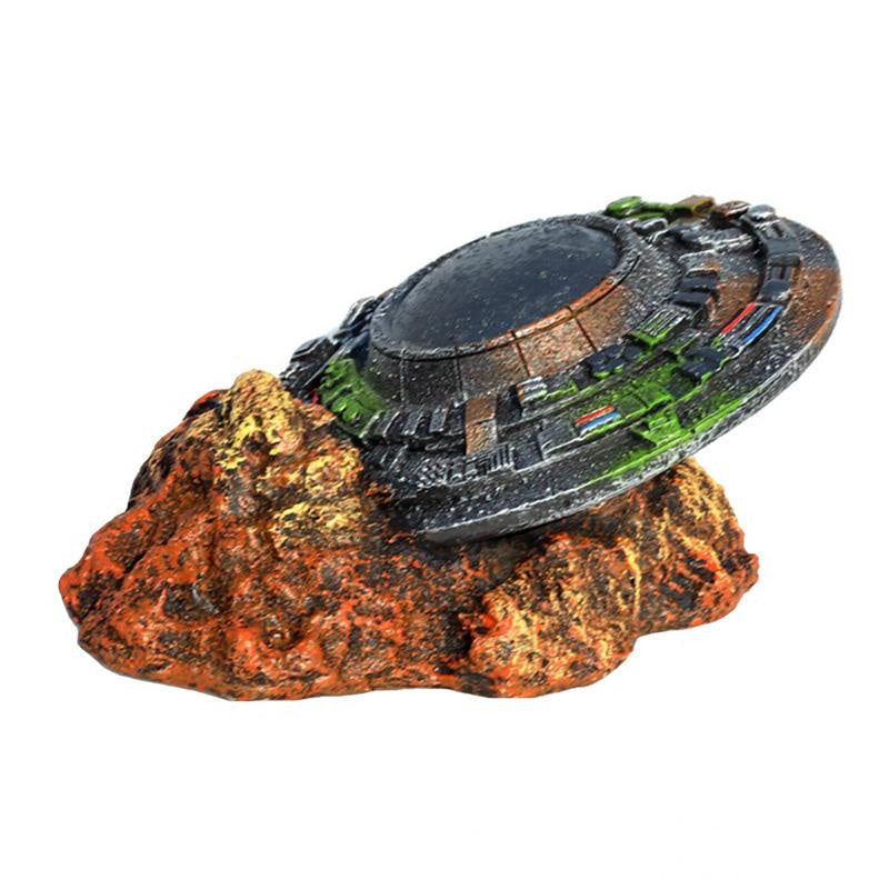 Alien Landing Zone Aquarium Ornament