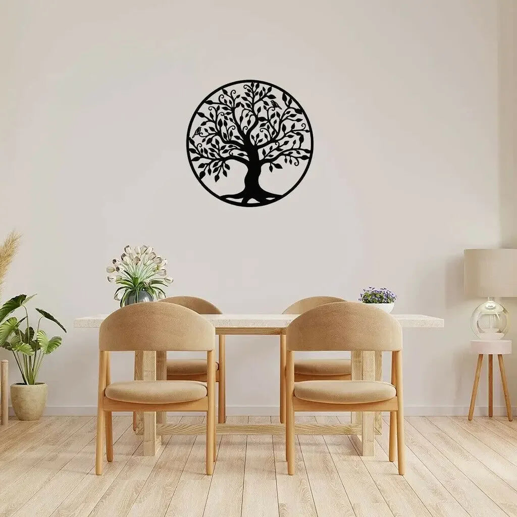 Circular Tree of Life Metal Wall Art