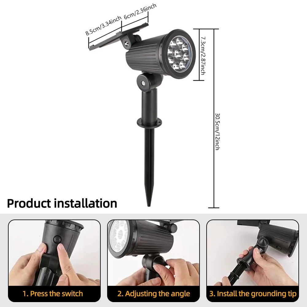 Solar LED Garden Spotlight Decoration