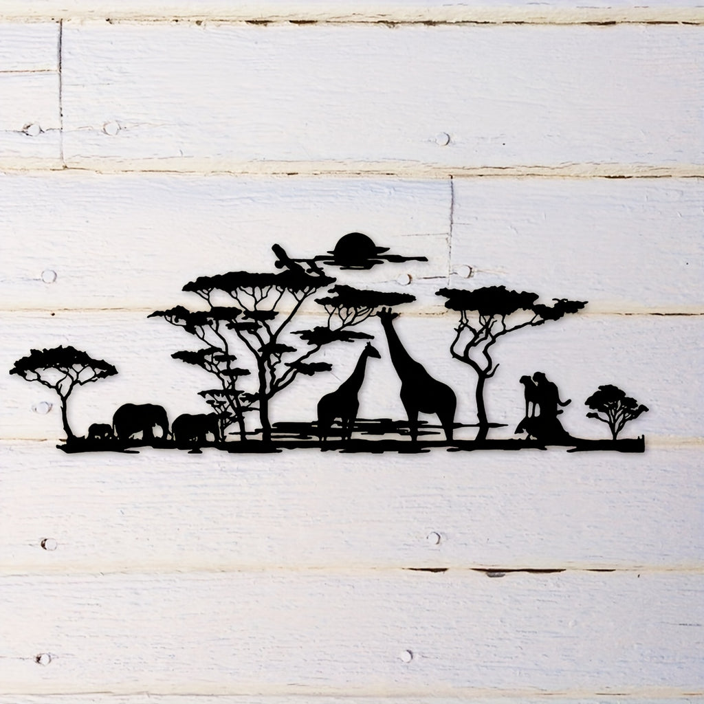 Savanna Sunset Metal Wall Art