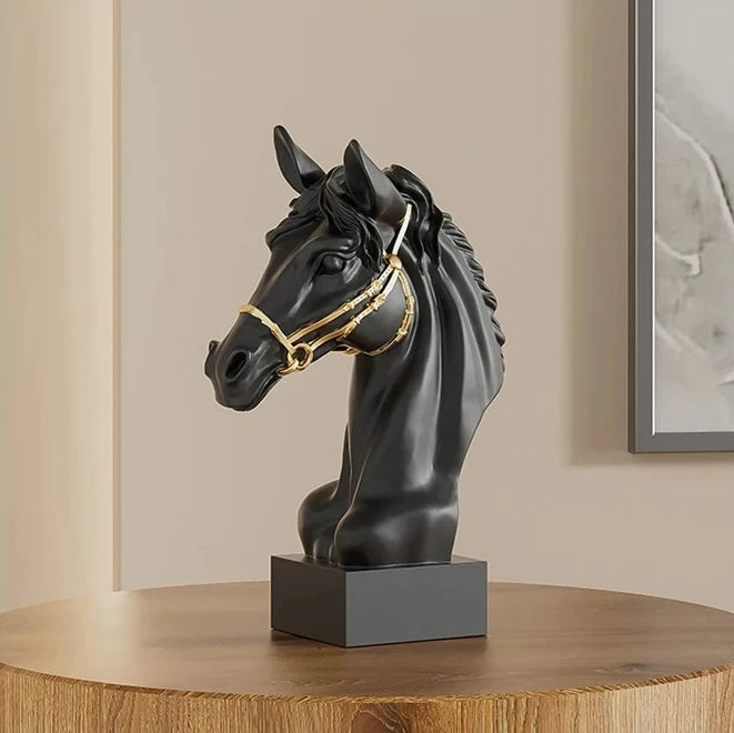 Modern Elegant Horse Head Bust Sculpture