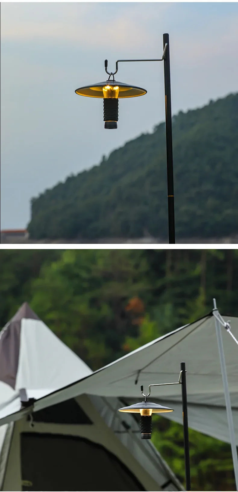 Aesthetic Multifonction Rechargeable Camping Lantern